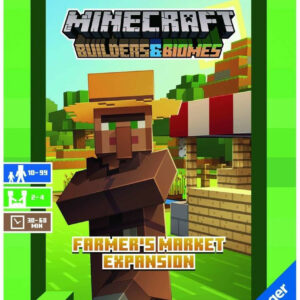 Ravensburger Minecraft: Builders & Biomes Farmer's Market Expansion Board Game, 2-4 Player Strategy Pack