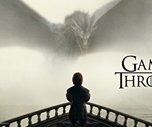 Poster in vetro temperato di Tyrion e Dragon di Game of Thrones