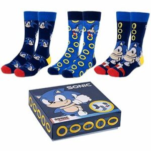 Sonic Unisex Kids 3er Pack Socken Bunt 40-46