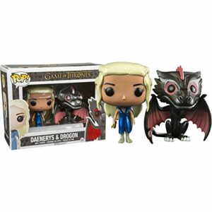 Game of Thrones Metallic Daenerys & Drogon Exclusive Pop! Vinyl Figures by FunKo