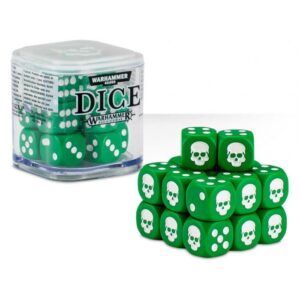 Warhammer Battle & 40k - Cubo di dadi - Verde