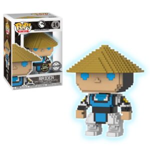 CHASE Raiden (Glow in the Dark) - Mortal Kombat X Funko 8-Bit Pop! Vinyl Figure #14 GameStop Exclusive
