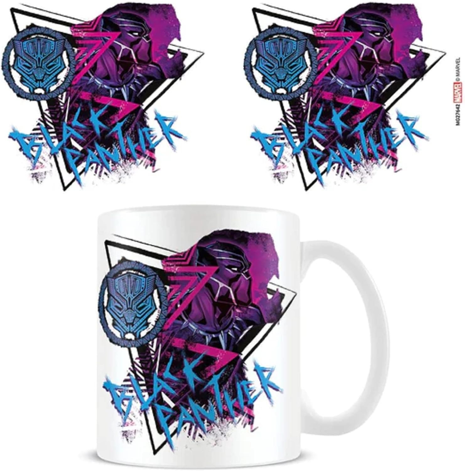 Tazza regalo Pyramid International Marvel Black Panther (design Wakanda Forever White) – Merchandising ufficiale