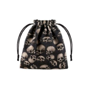 Sacchetto di dadi con stampa completa del teschio