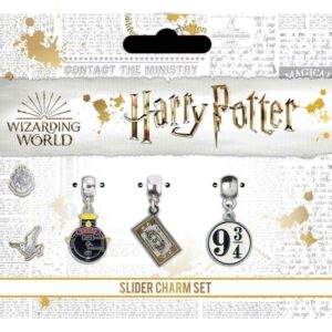 Pendentifs Charm Harry Potter - Quai 9 3/4, Poudlard Express Et Ticket Train